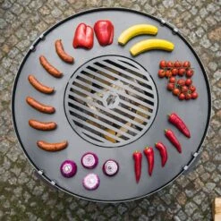 Cook King Kongo Deep Steel Fire Bowl -Halls || Lifetime || Keter Sales 111295 cook king kongo deep steel fire bowl insitu5 min