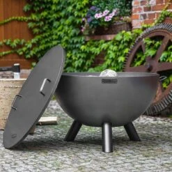 Cook King Kongo Deep Steel Fire Bowl -Halls || Lifetime || Keter Sales 111295 cook king kongo deep steel fire bowl insitu6 min