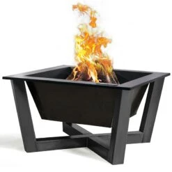 Cook King Brasil Square Steel Fire Bowl - 70cm -Halls || Lifetime || Keter Sales 111343 brasil fire bowl render2 min