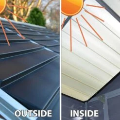 6' X 8' Palram Canopia Grey Skylight Plastic Shed (1.85m X 2.29m) -Halls || Lifetime || Keter Sales 11 705584hd 6x8 palram canopia grey skylight shed feature7 min