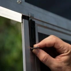 11' X 9' Palram Canopia Yukon Dark Grey Skylight Plastic Shed With WPC Floor (3.3m X 2.7m) 27 11' X 9' Palram Canopia Yukon Dark Grey Skylight Plastic Shed With WPC Floor (3.3m X 2.7m) -Halls || Lifetime || Keter Sales 12 705160 11x9 palram canopia yukon shed feature6 min