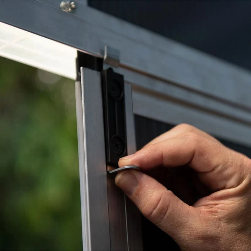 11' X 9' Palram Canopia Yukon Dark Grey Skylight Plastic Shed With WPC Floor (3.3m X 2.7m) 11 11' X 9' Palram Canopia Yukon Dark Grey Skylight Plastic Shed With WPC Floor (3.3m X 2.7m) - Image 11