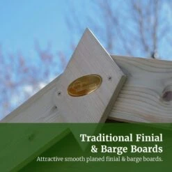 7' X 5' Forest Timberdale 25yr Guarantee Tongue & Groove Pressure Treated Windowless Pent Shed (2.24m X 1.7m) -Halls || Lifetime || Keter Sales 13 fg timberdale traditional finial barge boards 4