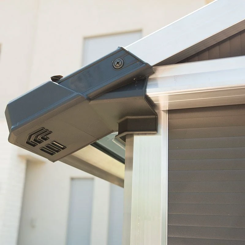 11' X 9' Palram Canopia Yukon Dark Grey Skylight Plastic Shed With WPC Floor (3.3m X 2.7m) 12 11' X 9' Palram Canopia Yukon Dark Grey Skylight Plastic Shed With WPC Floor (3.3m X 2.7m) - Image 12