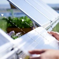 10' X 12' Palram Canopia Balance Silver Greenhouse (3.04m X 3.66m) 27 10' X 12' Palram Canopia Balance Silver Greenhouse (3.04m X 3.66m) -Halls || Lifetime || Keter Sales 13 706963 10x12 pc balance feature min