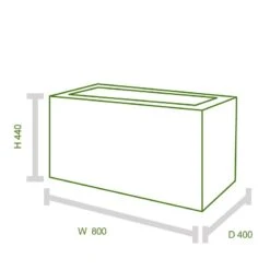 Forest Linear Double Wooden Garden Planter 3'x1' (0.8x0.4m) -Halls || Lifetime || Keter Sales 170309 2 linpl80hd