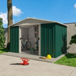 10' X 8' Yardmaster Green Metal Shed 108GEYZ (3.03m X 2.37m)