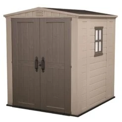 6' X 6' Keter Factor Plastic Garden Shed (1.78m X 1.96m) -Halls || Lifetime || Keter Sales 3 251530 6x6 keter factor render1 min