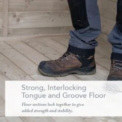 6' X 4' Forest Beckwood 25yr Guarantee Shiplap Pressure Treated Reverse Apex Wooden Shed (1.88m X 1.34m) -Halls || Lifetime || Keter Sales 3 beckwood flooring usp 1 2