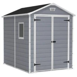 6' X 8' Keter Manor Plastic Garden Shed (1.86m X 2.37m) -Halls || Lifetime || Keter Sales 4 230256 6x8 keter manor render1 min