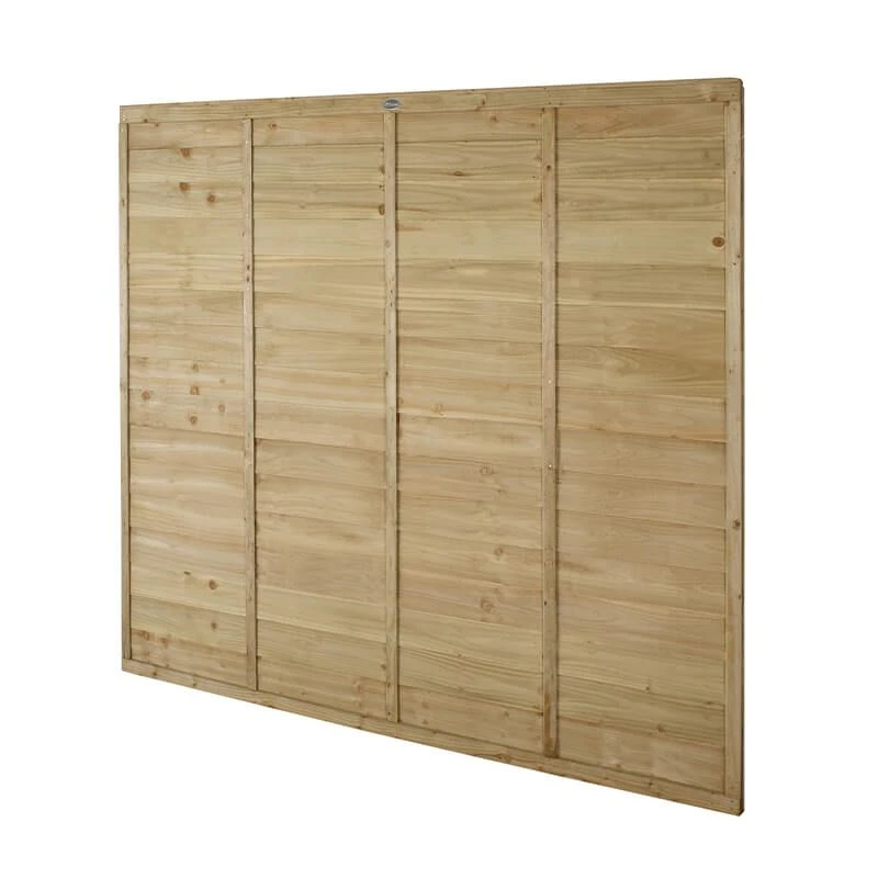 Forest 6' X 5'6 Pressure Treated Super Lap Fence Panel (1.83m X 1.68m) 4 Forest 6' X 5'6 Pressure Treated Super Lap Fence Panel (1.83m X 1.68m) - Image 4
