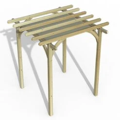 Forest Ultima Wooden Garden Pergola With Retractable Canopy 8' X 8' -Halls || Lifetime || Keter Sales 4 uperg24chd render min