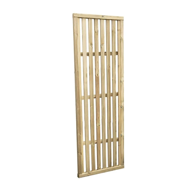 Forest 6' X 2' Pressure Treated Vertical Slatted Garden Screen Panel (1.8m X 0.6m) 4 Forest 6' X 2' Pressure Treated Vertical Slatted Garden Screen Panel (1.8m X 0.6m) - Image 4