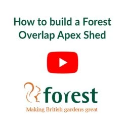 15' X 10' Forest 4Life 25yr Guarantee Overlap Pressure Treated Windowless Double Door Apex Wooden Shed (4.48m X 3.2m) -Halls || Lifetime || Keter Sales 4life how to build video thumbnail image 1 10