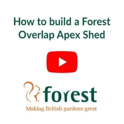 7' X 5' Forest 4Life 25yr Guarantee Overlap Pressure Treated Windowless Double Door Apex Wooden Shed (2.32m X 1.53m) -Halls || Lifetime || Keter Sales 4life how to build video thumbnail image 1 1 3