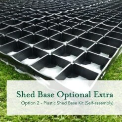 6' X 4' Forest 4Life 25yr Guarantee Overlap Pressure Treated Apex Wooden Shed - 4 Windows (1.89m X 1.34m) -Halls || Lifetime || Keter Sales 4life plastic shed base image 3