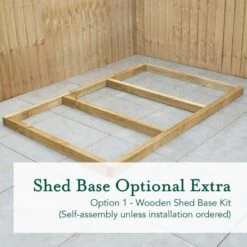 6' X 4' Forest 4Life 25yr Guarantee Overlap Pressure Treated Apex Wooden Shed - 4 Windows (1.89m X 1.34m) -Halls || Lifetime || Keter Sales 4life wooden shed base 6x4 image