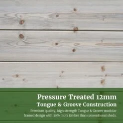 10' X 6' Forest Timberdale 25yr Guarantee Tongue & Groove Pressure Treated Windowless Apex Shed (3.06m X 1.98m) -Halls || Lifetime || Keter Sales 6 fg timberdale pressure treated 12mm tongue groove construction 9