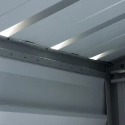 6' X 7' Yardmaster Castleton Anthracite Metal Shed (2.02m X 2.17m) -Halls || Lifetime || Keter Sales 67aeyz ventilated roof 1 1