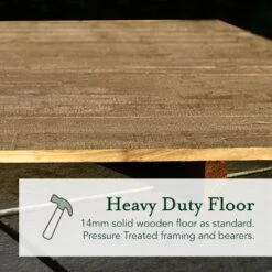 8' X 6' Forest 4Life 25yr Guarantee Overlap Pressure Treated Windowless Apex Wooden Shed (2.43m X 1.99m) -Halls || Lifetime || Keter Sales 6 4life heavy duty floor 28