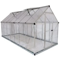 6'x14' Palram Canopia Hybrid Large Walk In Silver Polycarbonate Greenhouse (1.8x4.2m) 19 6'x14' Palram Canopia Hybrid Large Walk In Silver Polycarbonate Greenhouse (1.8x4.2m) -Halls || Lifetime || Keter Sales 701788 hybrid 6x14 silver cutout