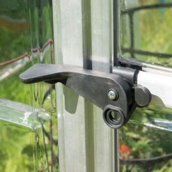 6'x14' Palram Canopia Hybrid Large Walk In Silver Polycarbonate Greenhouse (1.8x4.2m) 15 6'x14' Palram Canopia Hybrid Large Walk In Silver Polycarbonate Greenhouse (1.8x4.2m) -Halls || Lifetime || Keter Sales 701788 hybrid 6x14 silver door handle1