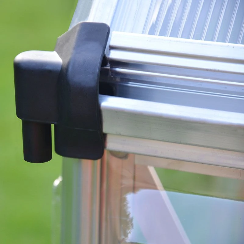 6'x14' Palram Canopia Hybrid Large Walk In Silver Polycarbonate Greenhouse (1.8x4.2m) 9 6'x14' Palram Canopia Hybrid Large Walk In Silver Polycarbonate Greenhouse (1.8x4.2m) - Image 9