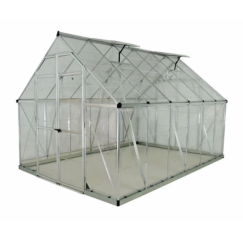 8' X 12' Palram Canopia Octave Silver Greenhouse (3.67m X 2.44m) 3 8' X 12' Palram Canopia Octave Silver Greenhouse (3.67m X 2.44m) - Image 3