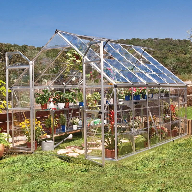 8' X 12' Palram Canopia Octave Silver Greenhouse (3.67m X 2.44m) 1 8' X 12' Palram Canopia Octave Silver Greenhouse (3.67m X 2.44m)