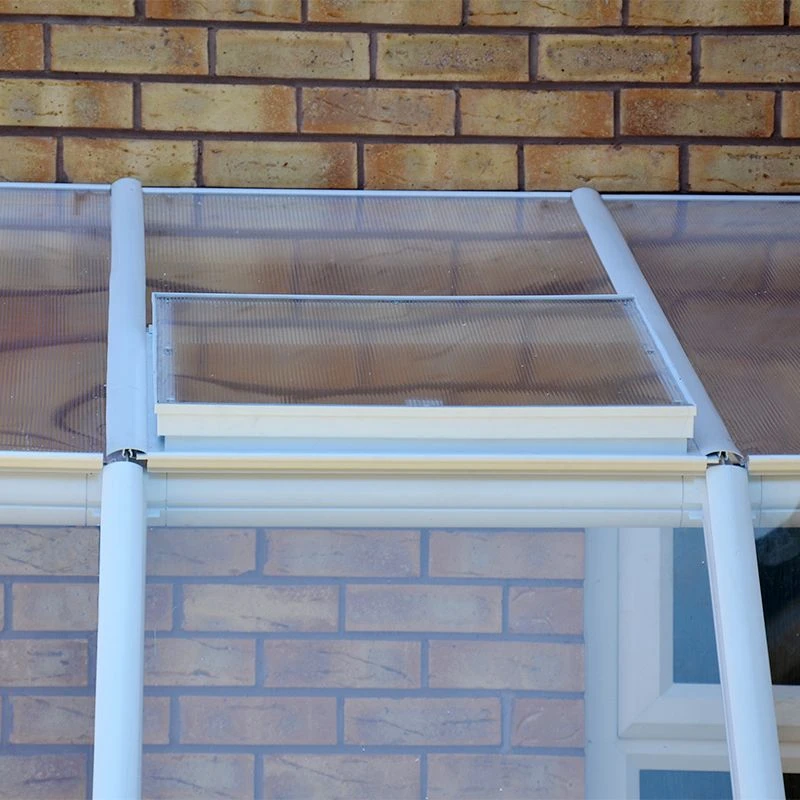 6'x8' Palram Canopia Rion White Lean To Greenhouse (1.8x2.4m) 3 6'x8' Palram Canopia Rion White Lean To Greenhouse (1.8x2.4m) - Image 3