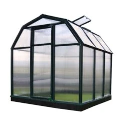 6'x6' Palram Canopia Rion EcoGrow Small Green Polycarbonate Greenhouse (1.8x1.8m) -Halls || Lifetime || Keter Sales 702521 03