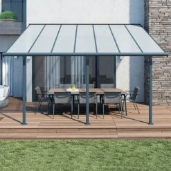10x14 Palram Canopia Sierra Grey Patio Cover