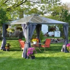 Palram Canopia Palermo 3600-3.6 X 3.6 Garden Gazebo -Halls || Lifetime || Keter Sales 702780 03 1