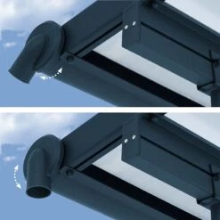 10x10 Palram Canopia Sierra Grey Patio Cover -Halls || Lifetime || Keter Sales 703120 palram sierra patio cover roof grey 3x3 05 adjustable gutters