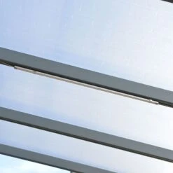 10x10 Palram Canopia Sierra Grey Patio Cover -Halls || Lifetime || Keter Sales 703120 palram sierra patio cover roof grey 3x3 05 lighting3