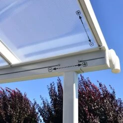 10x30 Palram Canopia Sierra White Patio Cover -Halls || Lifetime || Keter Sales 703196 palram sierra patio cover roof white 3x9 15 adjusting poles