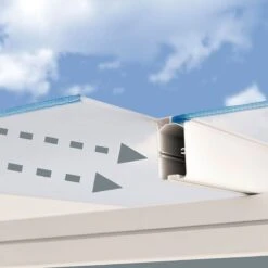 10x30 Palram Canopia Sierra White Patio Cover -Halls || Lifetime || Keter Sales 703196 palram sierra patio cover roof white 3x9 15 sliding panels