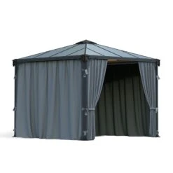 Palram Canopia Palermo 3000/ 3600 Gazebo Curtains -Halls || Lifetime || Keter Sales 703319 palram canopia palermo 3000 3600 gazebo curtains cutout2 min