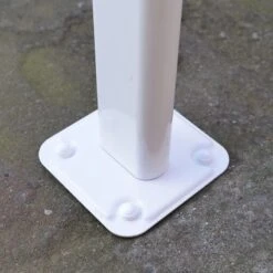 7' X 7' Palram Canopia Sierra White Clear Patio Cover (2.28m X 2.25m) -Halls || Lifetime || Keter Sales 703348 7x7 palram sierra white patio cover close up1 min 1