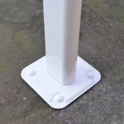 7' X 22' Palram Canopia Sierra White Clear Patio Cover (2.28m X 6.71m) -Halls || Lifetime || Keter Sales 703482 7x22 palram sierra white patio cover close up4 min 1