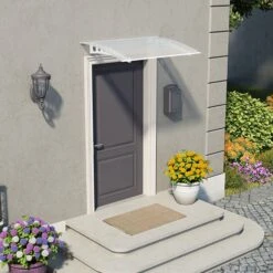 Palram Canopia Lyra 1350 White Twinwall Door Canopy