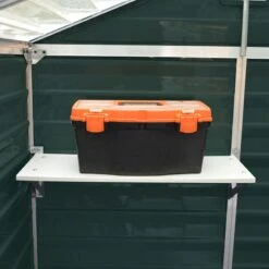 4' X 6' Palram Canopia Dark Green Skylight Plastic Shed (1.21m X 1.77m) -Halls || Lifetime || Keter Sales 703651 skylight shed 4x6 dark green shelves min
