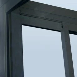 10x14 Palram Canopia SanRemo Grey Lean-To Conservatory -Halls || Lifetime || Keter Sales 703708 palram sanremo lean to conservatory 3x4 25 grey acrylic panel