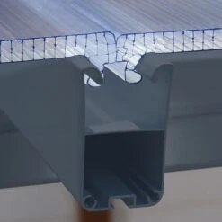 10x14 Palram Canopia SanRemo Grey Lean-To Conservatory -Halls || Lifetime || Keter Sales 703708 palram sanremo lean to conservatory 3x4 25 grey click and lock2