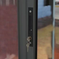 10x14 Palram Canopia SanRemo Grey Lean-To Conservatory -Halls || Lifetime || Keter Sales 703708 palram sanremo lean to conservatory 3x4 25 grey lock