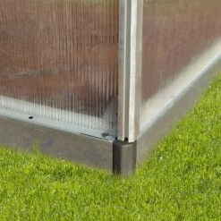 8'x12' Palram Canopia Bella Large Walk In Silver Aluminium Framed Greenhouse (2.4x3.6m) -Halls || Lifetime || Keter Sales 703730 03