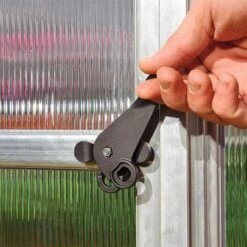 8'x12' Palram Canopia Bella Large Walk In Silver Aluminium Framed Greenhouse (2.4x3.6m) -Halls || Lifetime || Keter Sales 703730 05