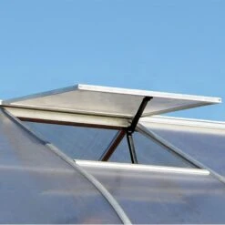 8'x12' Palram Canopia Bella Large Walk In Silver Aluminium Framed Greenhouse (2.4x3.6m) -Halls || Lifetime || Keter Sales 703730 06