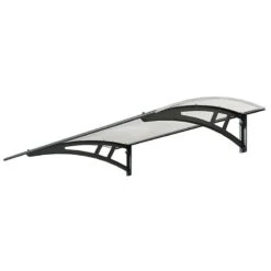 Palram Canopia Calisto 1350 Twinwall Grey Door Canopy -Halls || Lifetime || Keter Sales 703802 palram calisto 1350 twinwall grey door canopy cutout min 1