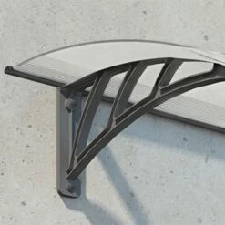 Palram Canopia Neo 2700 Grey Twinwall Door Canopy -Halls || Lifetime || Keter Sales 703855 02